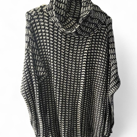 Elan Sweaters - Elan Monochrome Cowl Neck Sweater​